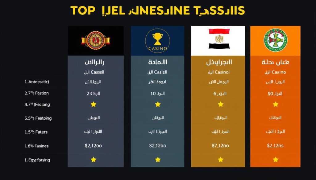 أفضل 5 كازينوهات إنترنت للاعبين المصريين أفضل 5 كازينوهات إنترنت للاعبين المصريين