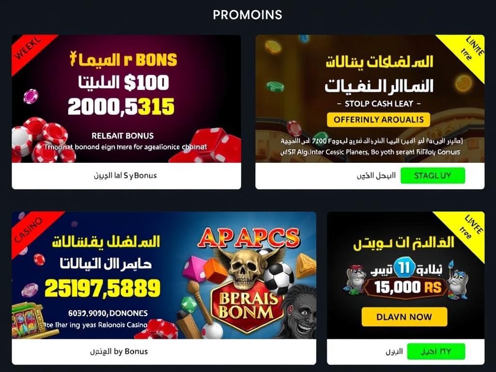 العروض المستمرة في كازينوهات الإنترنت اللبنانية
