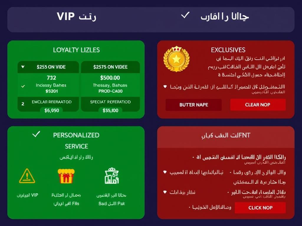 برامج الولاء ومكافآت VIP في كازينوهات الإنترنت اللبنانية