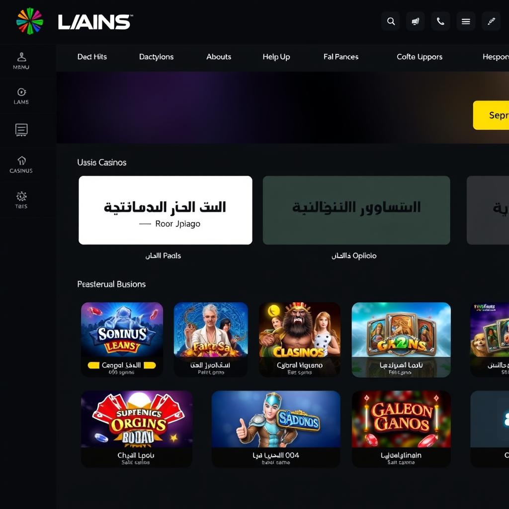 دعم اللغة العربية في كازينوهات الإنترنت