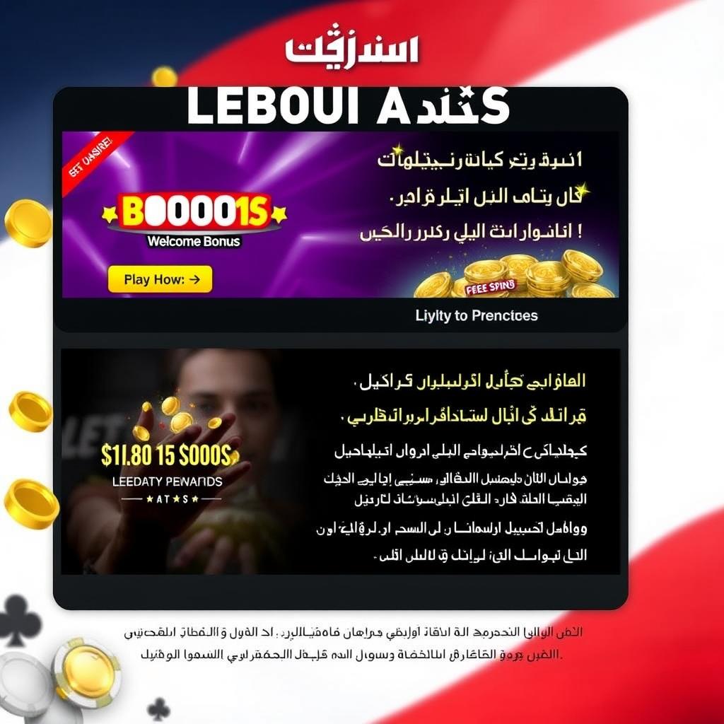 مكافآت وعروض كازينوهات الإنترنت للاعبين اللبنانيين
