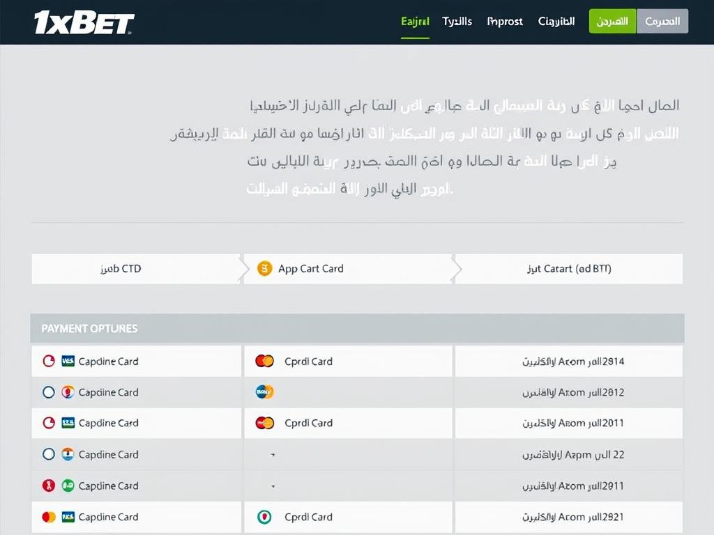 منصة 1xBet تعرض خيارات الدفع المتنوعة المتاحة للاعبين السعوديين منصة 1xBet تعرض خيارات الدفع المتنوعة المتاحة للاعبين السعوديين