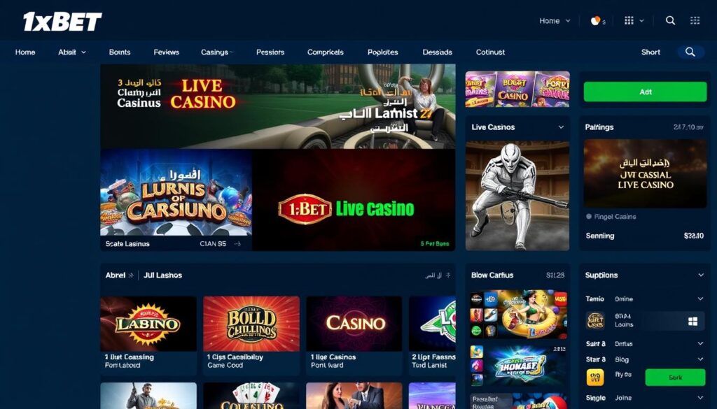 واجهة كازينو 1xBet باللغة العربية واجهة كازينو 1xBet باللغة العربية