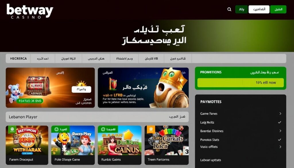واجهة كازينو Betway باللغة العربية واجهة كازينو Betway باللغة العربية